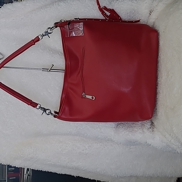 Red Rinestone Hobo Handbag - Picture 2 of 3